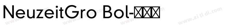 NeuzeitGro Bol字体转换